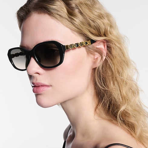 S00 Accessories Sunglasses My LV Chain Braided Oval Sunglasses | Louis Vuitton ® (Product zoom)