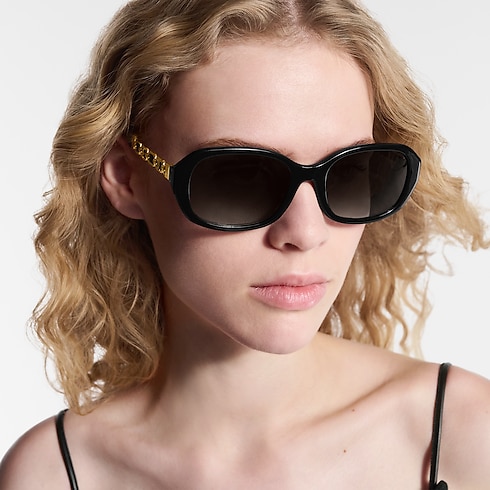 S00 Accessories Sunglasses My LV Chain Braided Oval Sunglasses | Louis Vuitton ® (Product zoom)