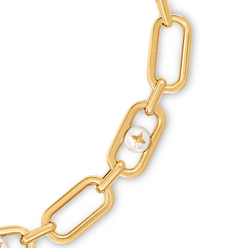 S00 Fashion Jewelry Necklaces and Pendants My LV Chain Pearls Necklace | Louis Vuitton ® (Product zoom)