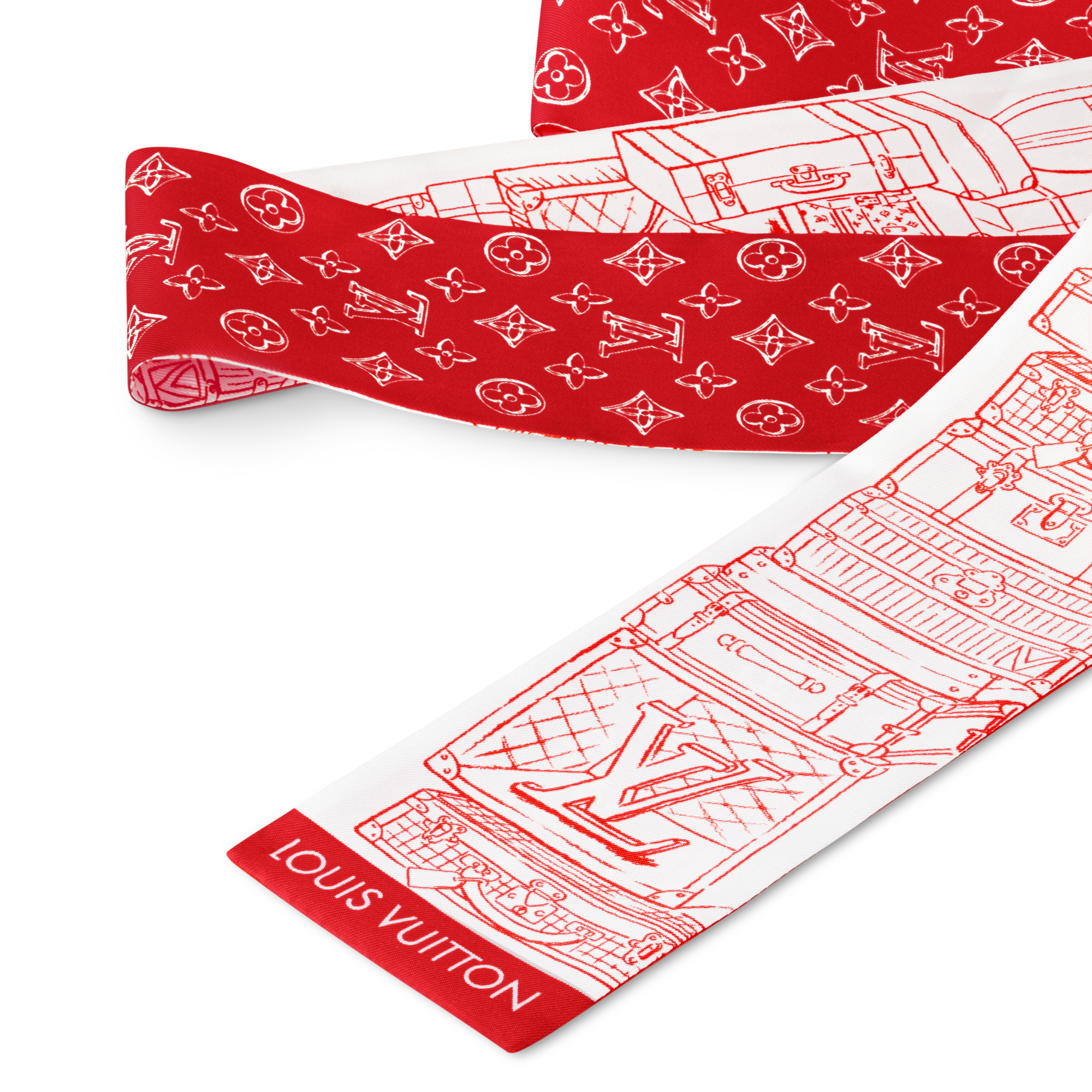 S00 Accessories Silk Squares and Bandeaus  My LV Luggage Bandeau | Louis Vuitton ® (Product zoom)