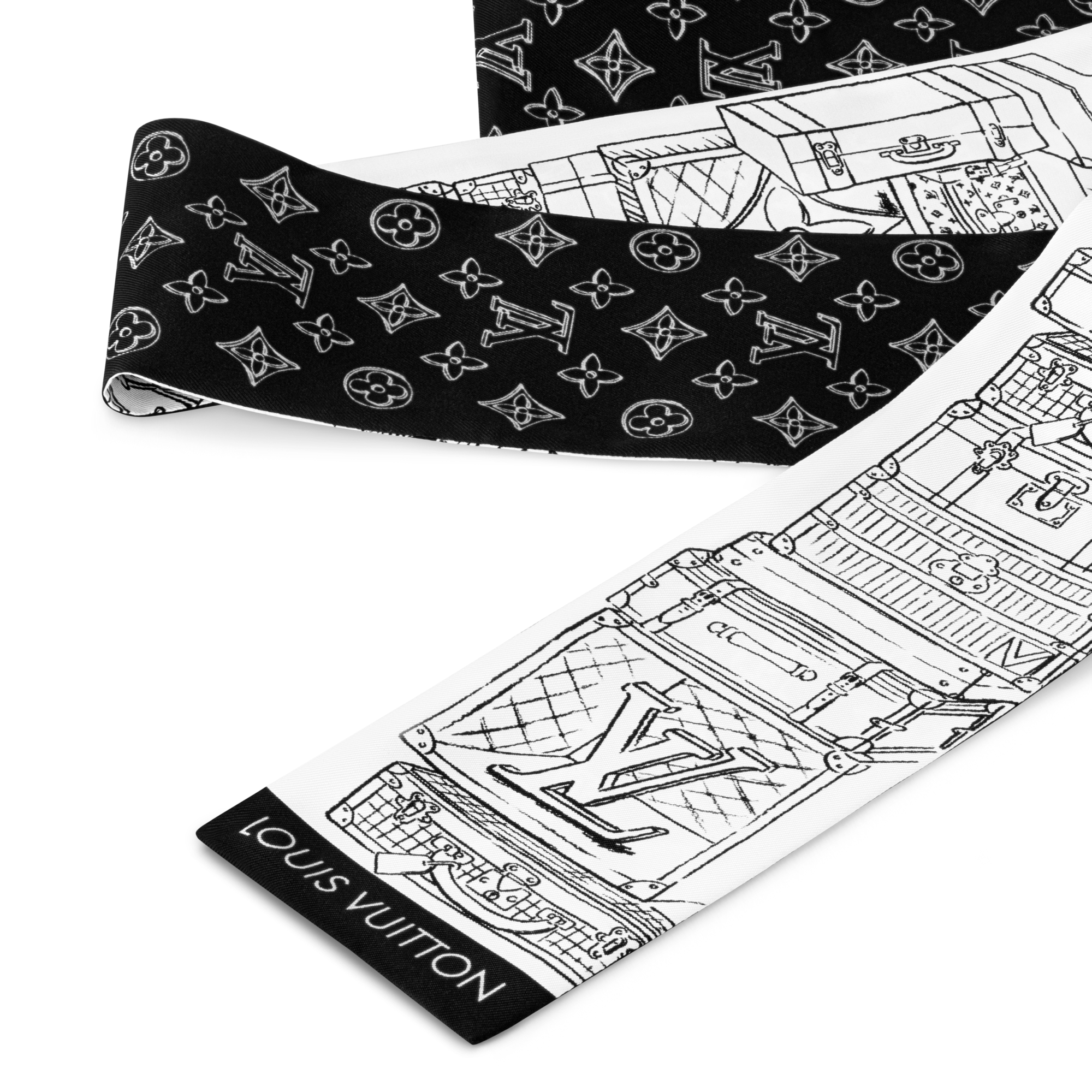 S00 Accessories Silk Squares and Bandeaus  My LV Luggage Bandeau | Louis Vuitton ® (Product zoom)