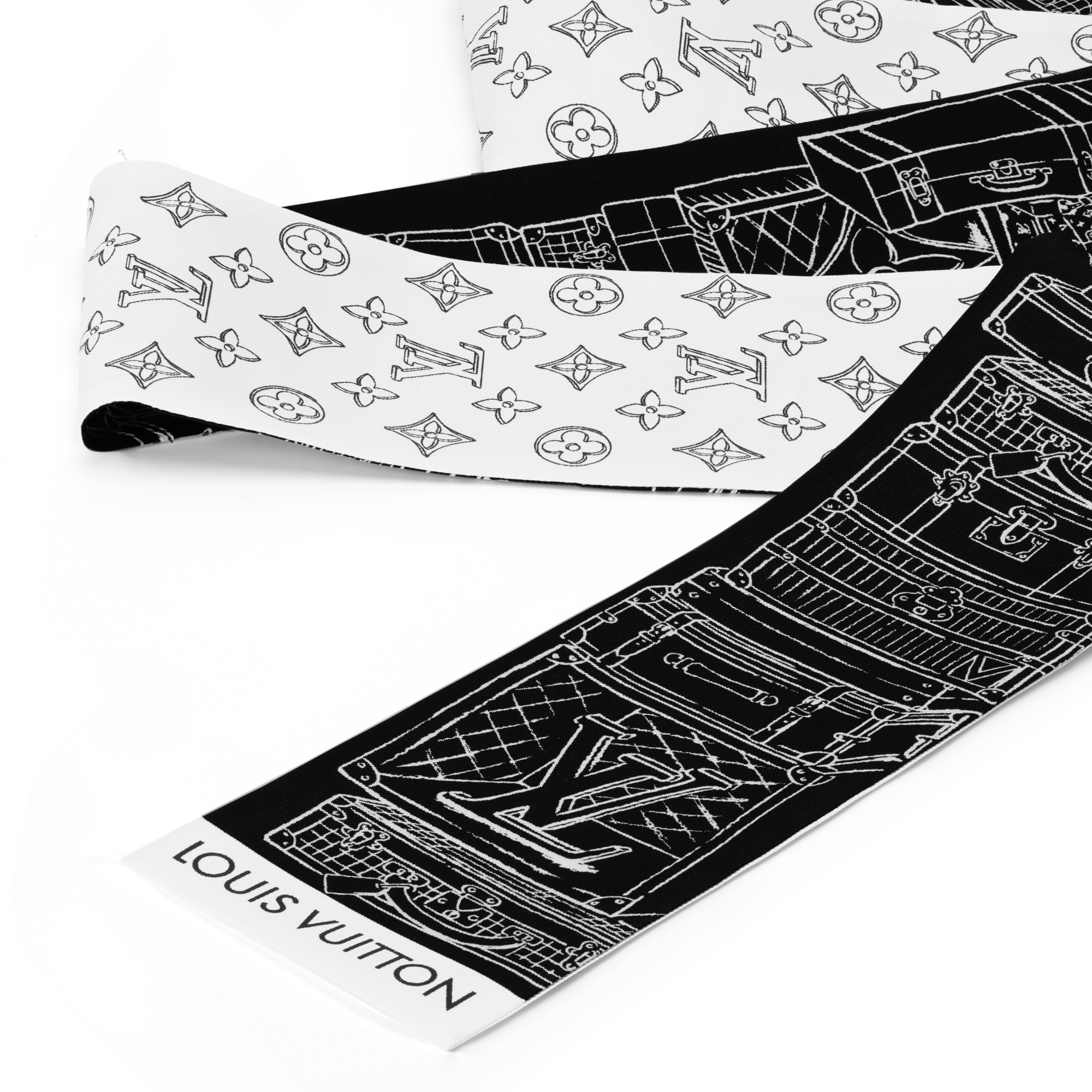 S00 Accessories Silk Squares and Bandeaus  My LV Luggage Bandeau | Louis Vuitton ® (Product zoom)