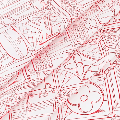 S00 Accessories Silk Squares and Bandeaus My LV Luggage Square 90 | Louis Vuitton ® (Product zoom)