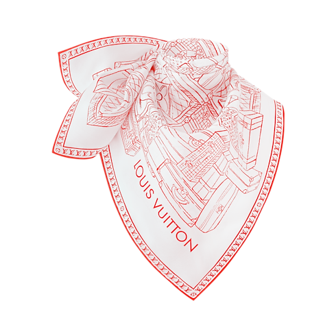 S00 Accessories Silk Squares and Bandeaus My LV Luggage Square 90 | Louis Vuitton ® (Product zoom)