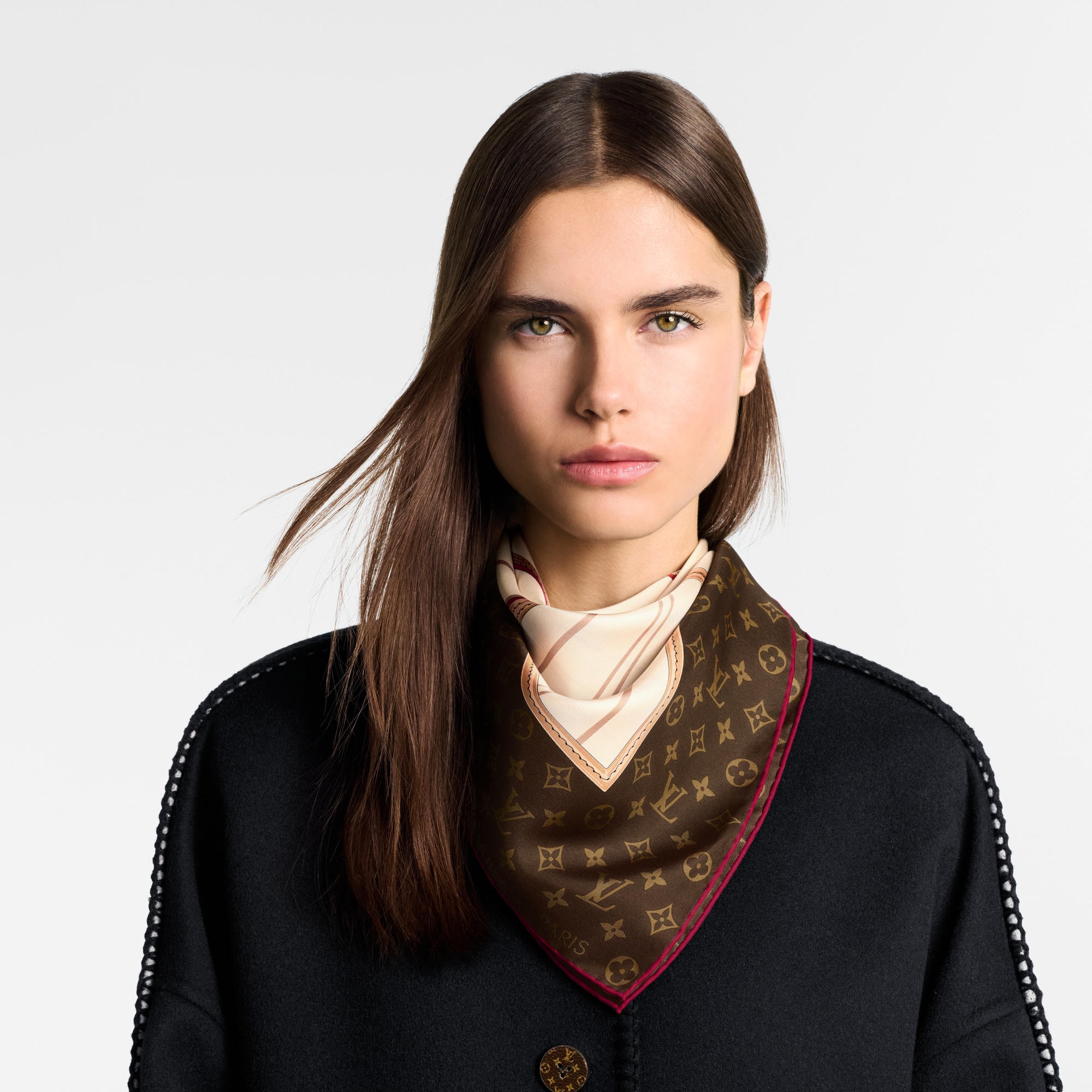 S00 Accessories Silk Squares and Bandeaus  My Neverfull Square 90 | Louis Vuitton ® (Product zoom)