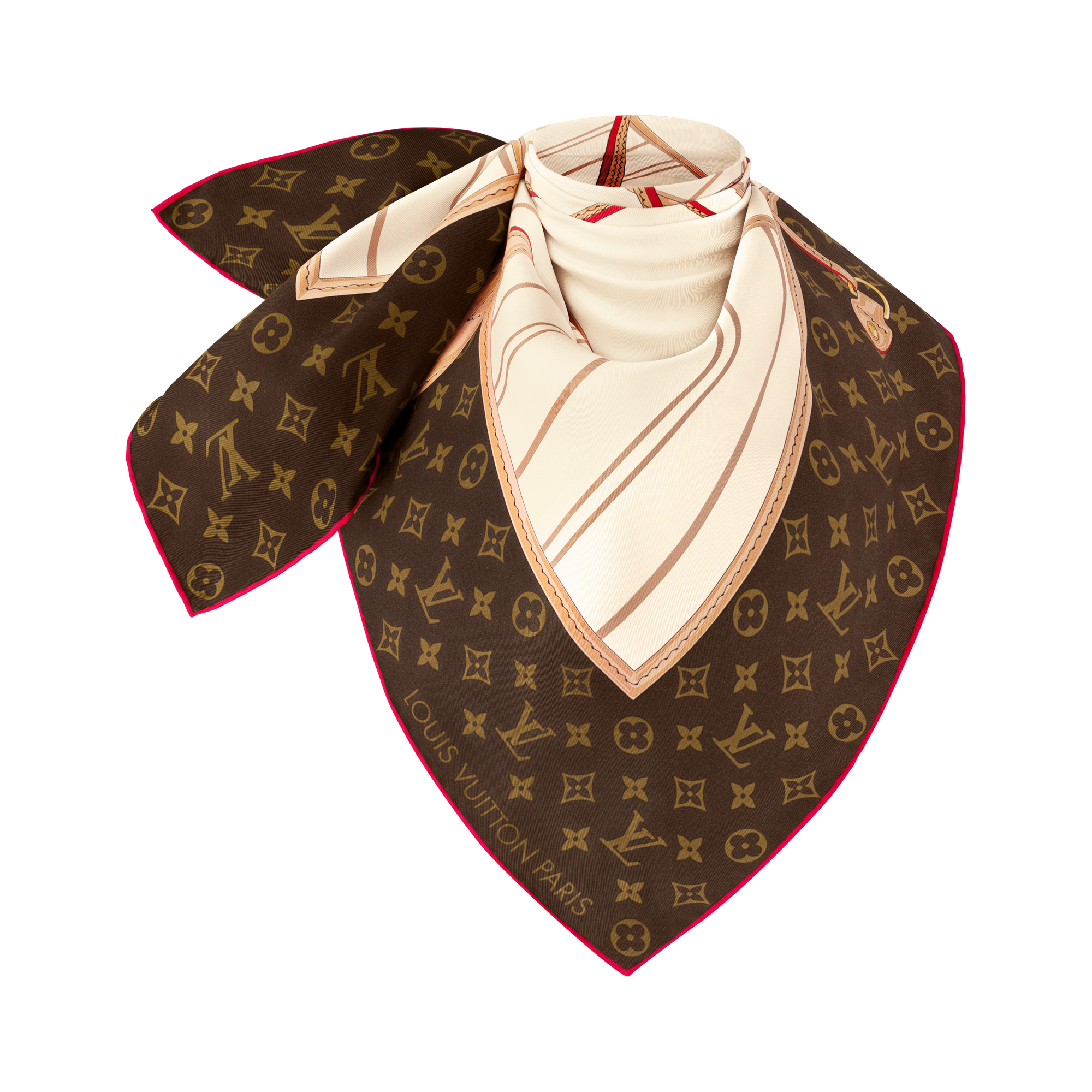 S00 Accessories Silk Squares and Bandeaus  My Neverfull Square 90 | Louis Vuitton ® (Product zoom)