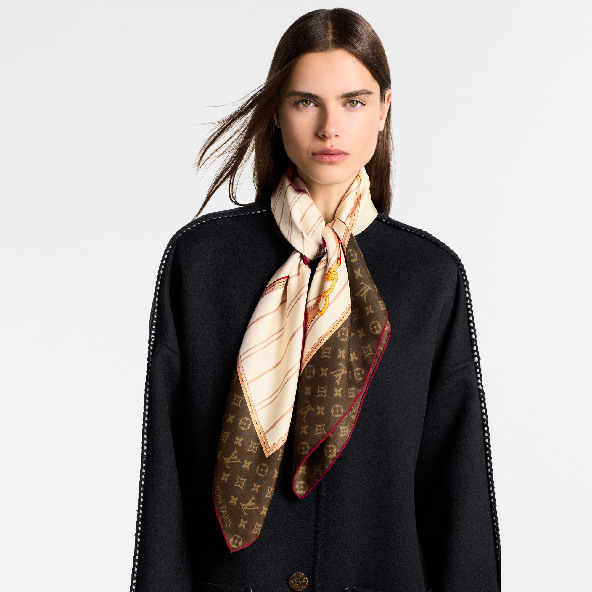 S00 Accessories Silk Squares and Bandeaus  My Neverfull Square 90 | Louis Vuitton ® (Product zoom)
