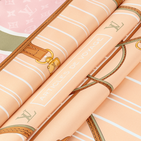 S00 Accessories Silk Squares and Bandeaus My Neverfull Square 90 | Louis Vuitton ® (Product zoom)