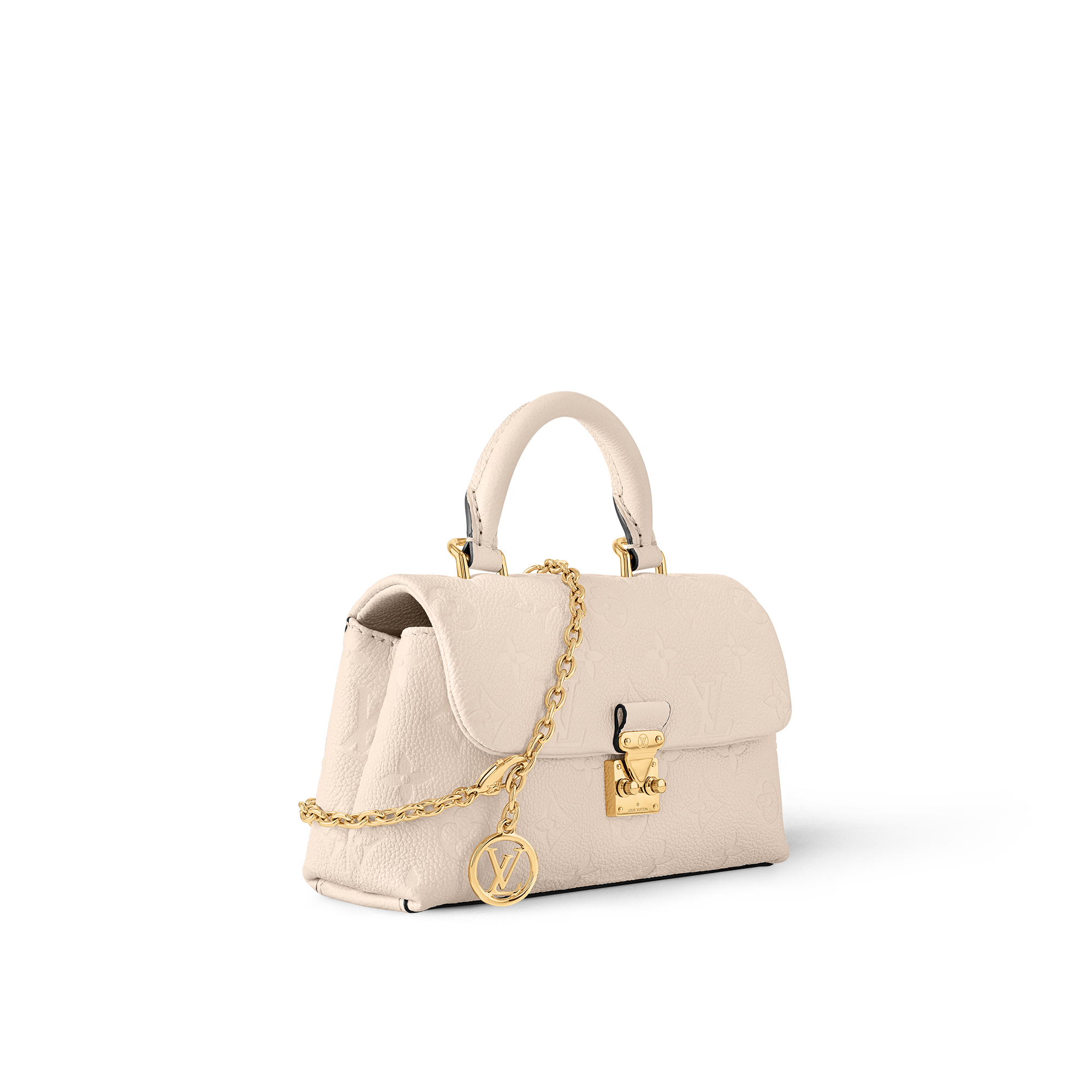 Monogram Empreinte Leather Small Leather Goods Wallets on Chain and Nano Bags Nano Madeleine | Louis Vuitton ® (Product zoom)