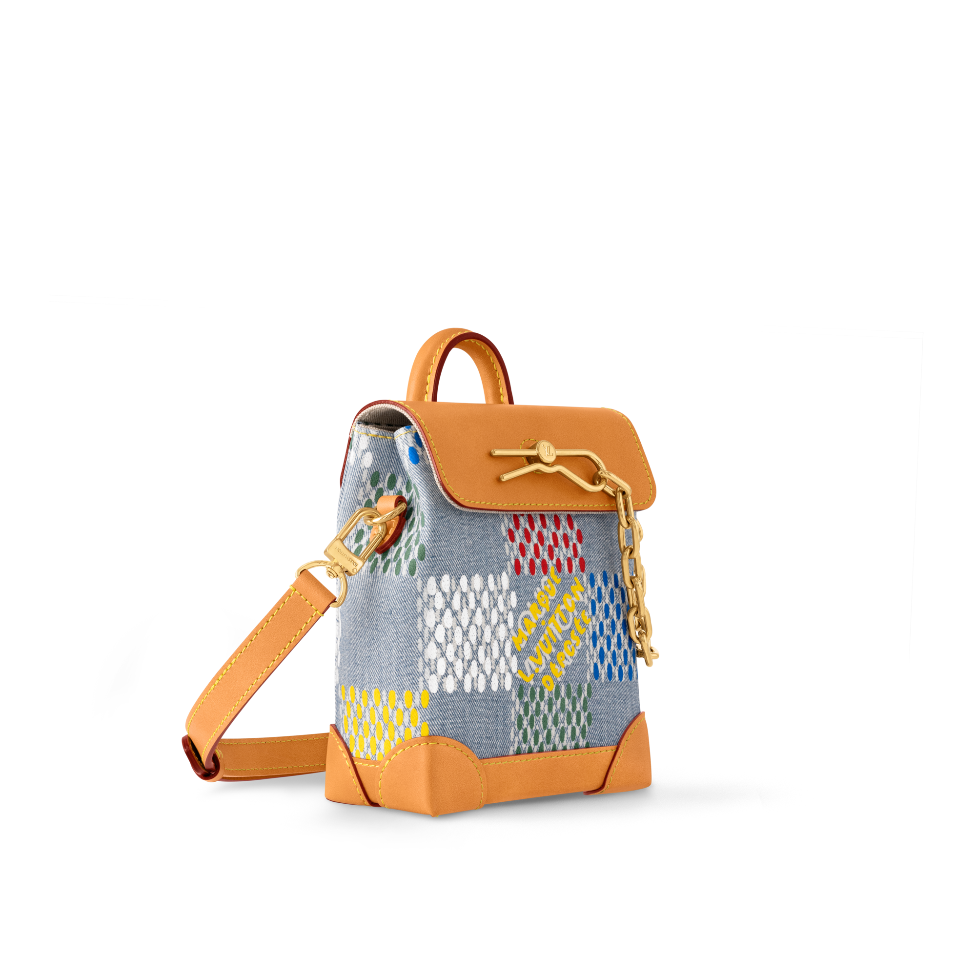 Damier Ebene Small Leather Goods Mini Bags Nano Steamer | Louis Vuitton ® (Product zoom)
