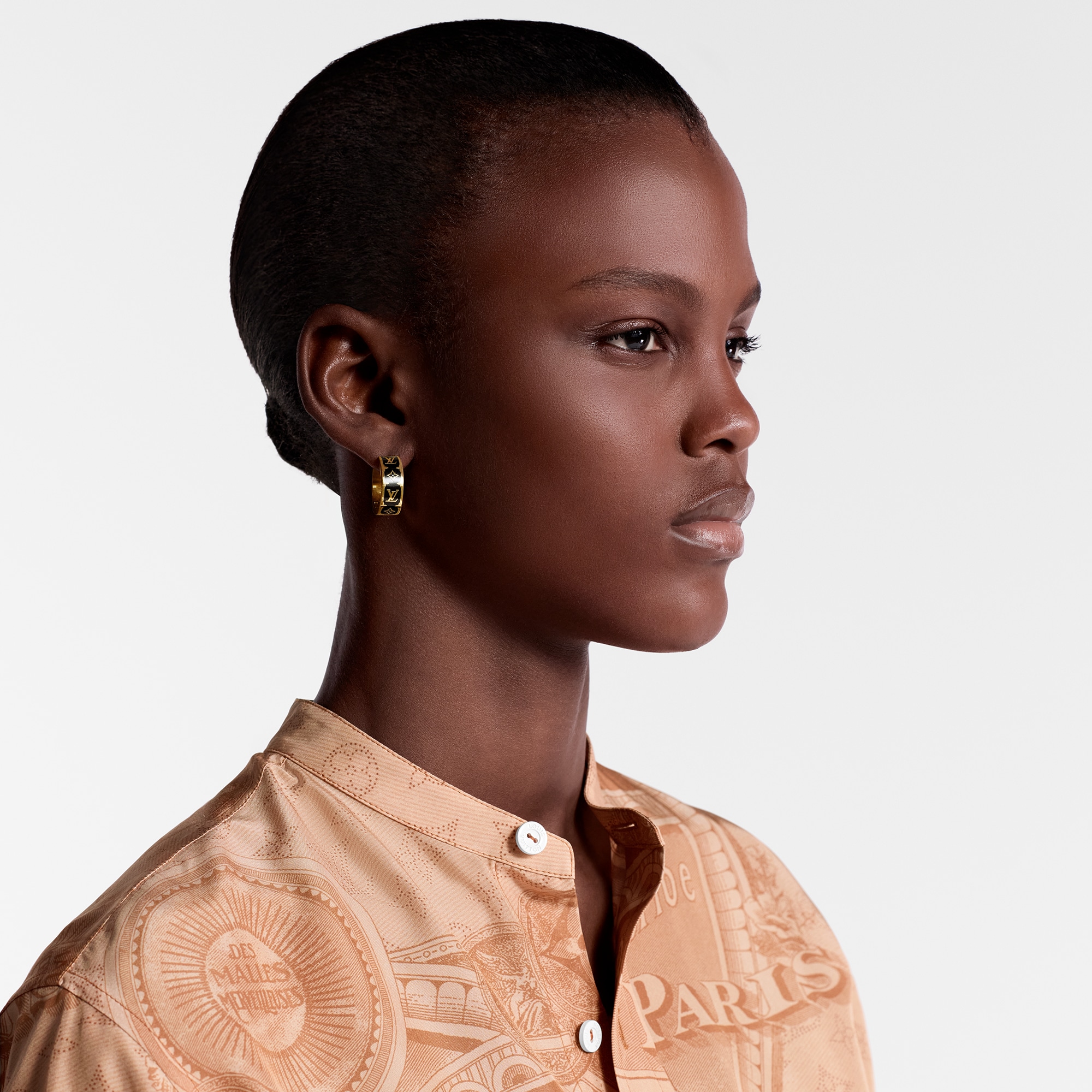 S00 Fashion Jewelry Earrings Nanogram Enamel Earrings | Louis Vuitton ® (Product zoom)