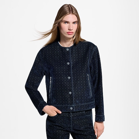 Ready-to-Wear Coats and Jackets Nanogram Flocket Velvet Jacket | Louis Vuitton ® (Product zoom)