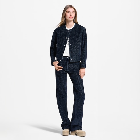 Ready-to-Wear Coats and Jackets Nanogram Flocket Velvet Jacket | Louis Vuitton ® (Product zoom)
