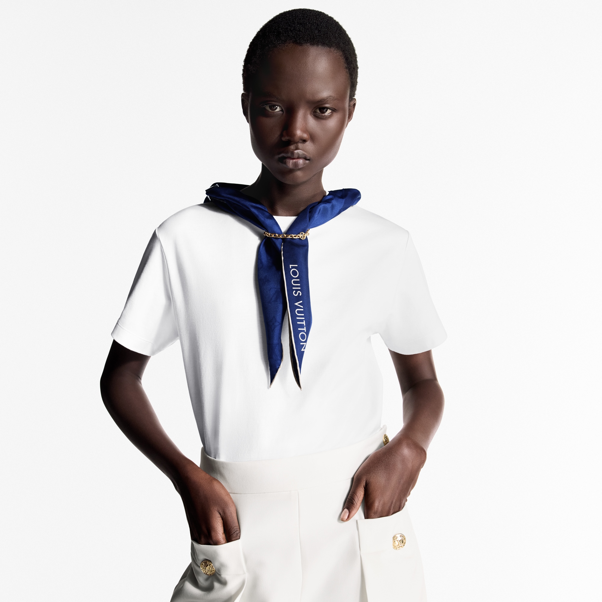  Ready-to-Wear Tops Nautical Scarf T-Shirt  | Louis Vuitton ® (Product zoom)