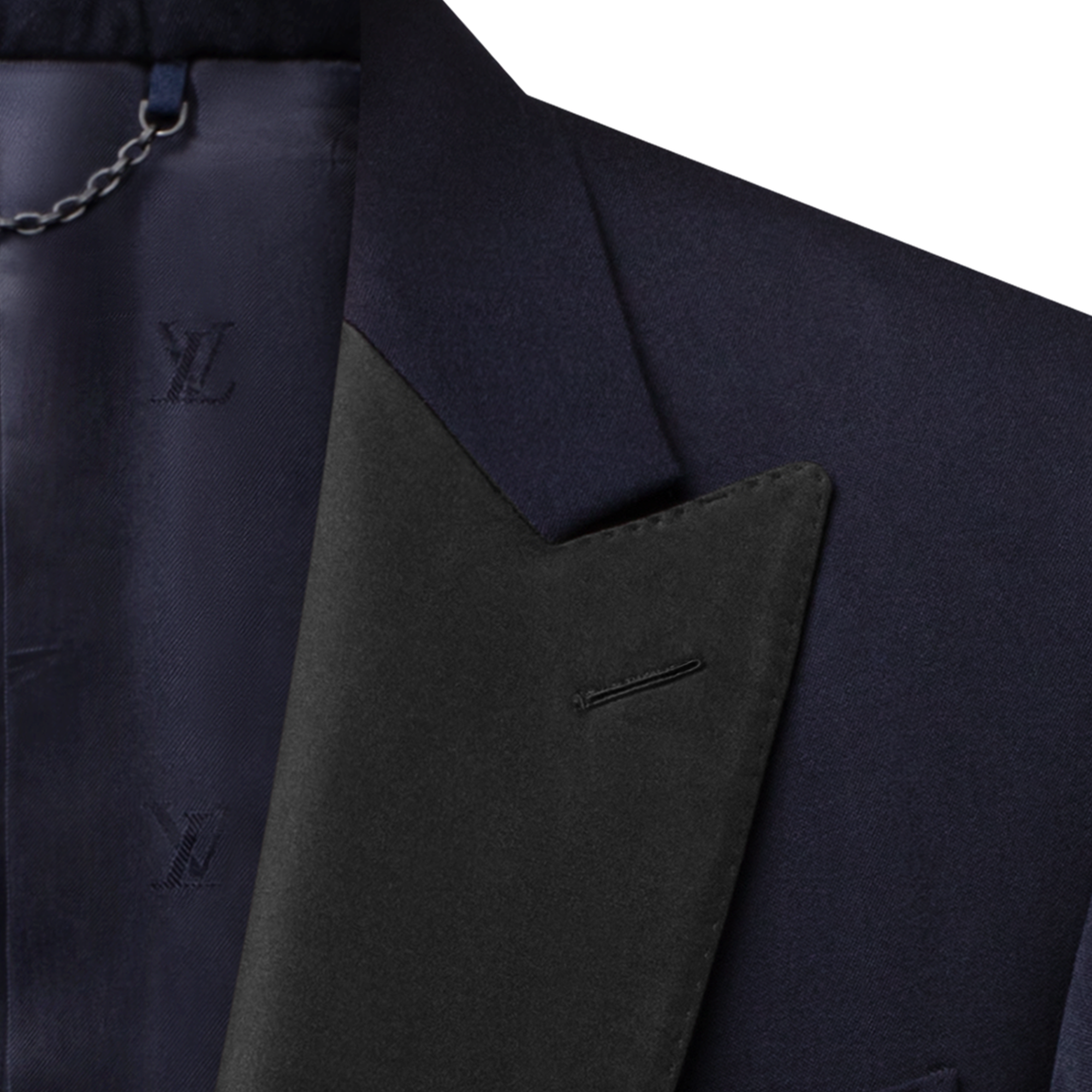  Ready-to-Wear Blazers and Jackets Navy Single-Breasted Tuxedo Jacket | Louis Vuitton ® (Product zoom)