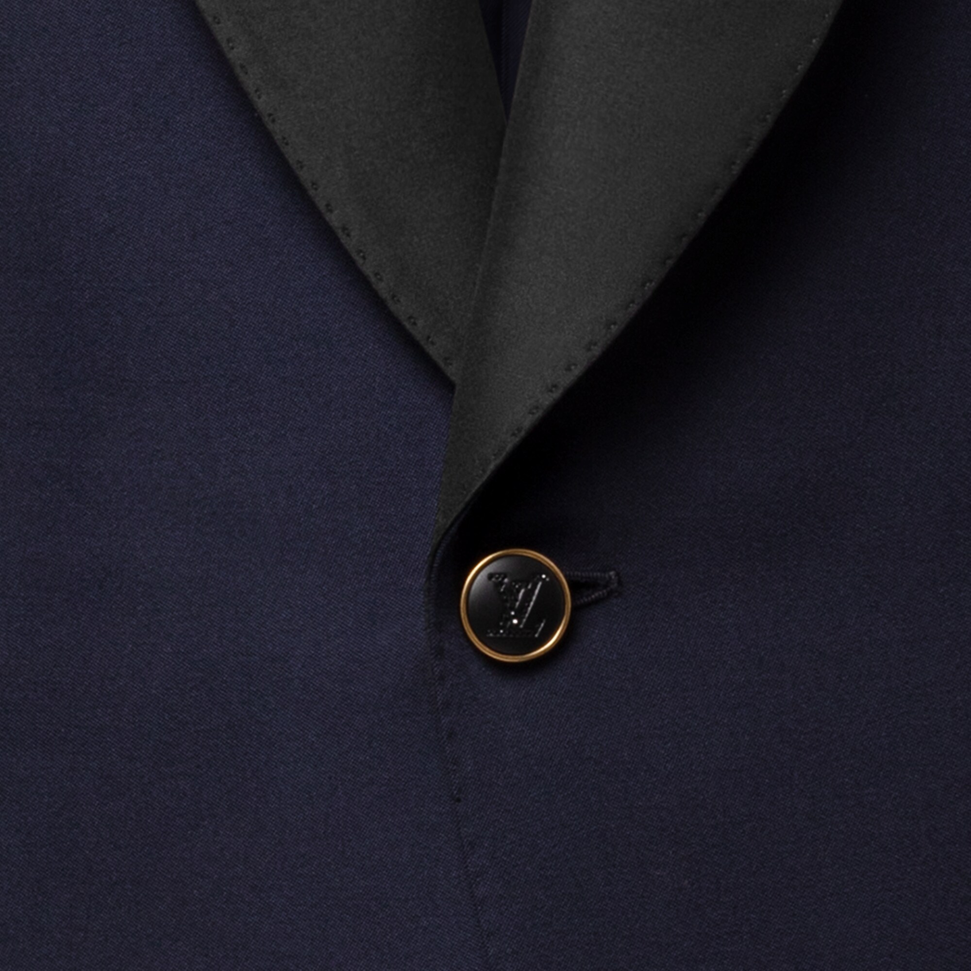  Ready-to-Wear Blazers and Jackets Navy Single-Breasted Tuxedo Jacket | Louis Vuitton ® (Product zoom)