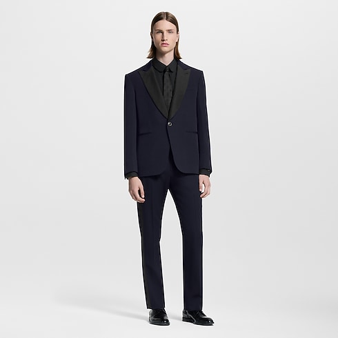 Ready-to-Wear Pants Navy Tuxedo Evening Pants | Louis Vuitton ® (Product zoom)