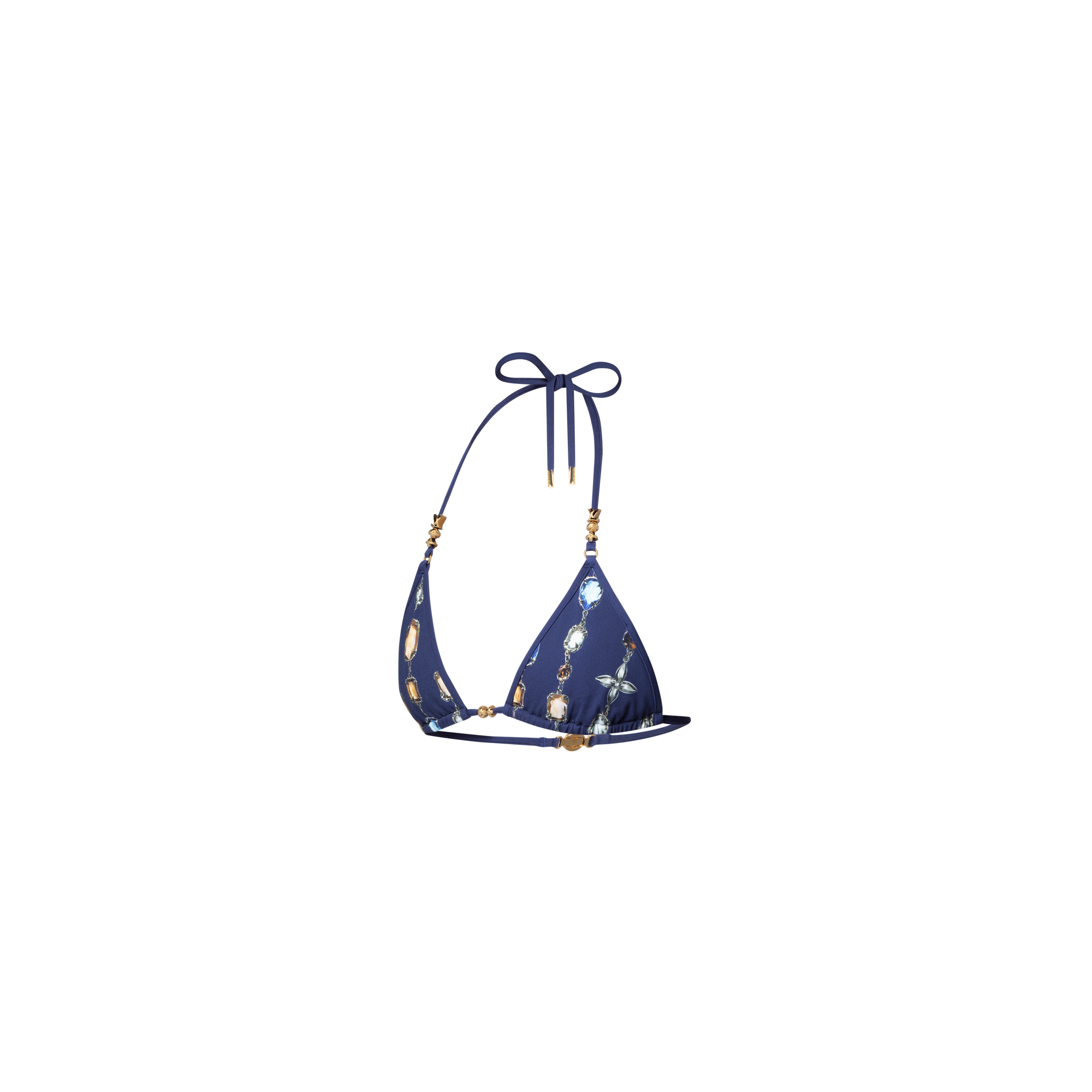  Ready-to-Wear Swimwear Necklace Print Bikini Top | Louis Vuitton ® (Product zoom)