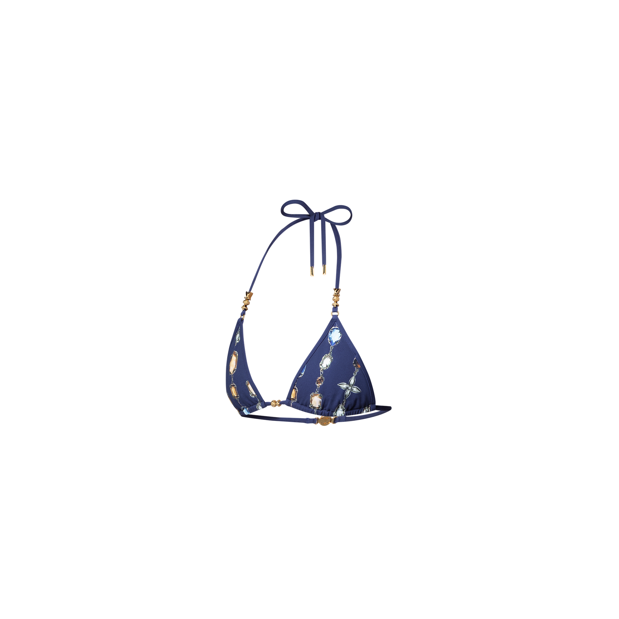 Necklace Print Bikini Top