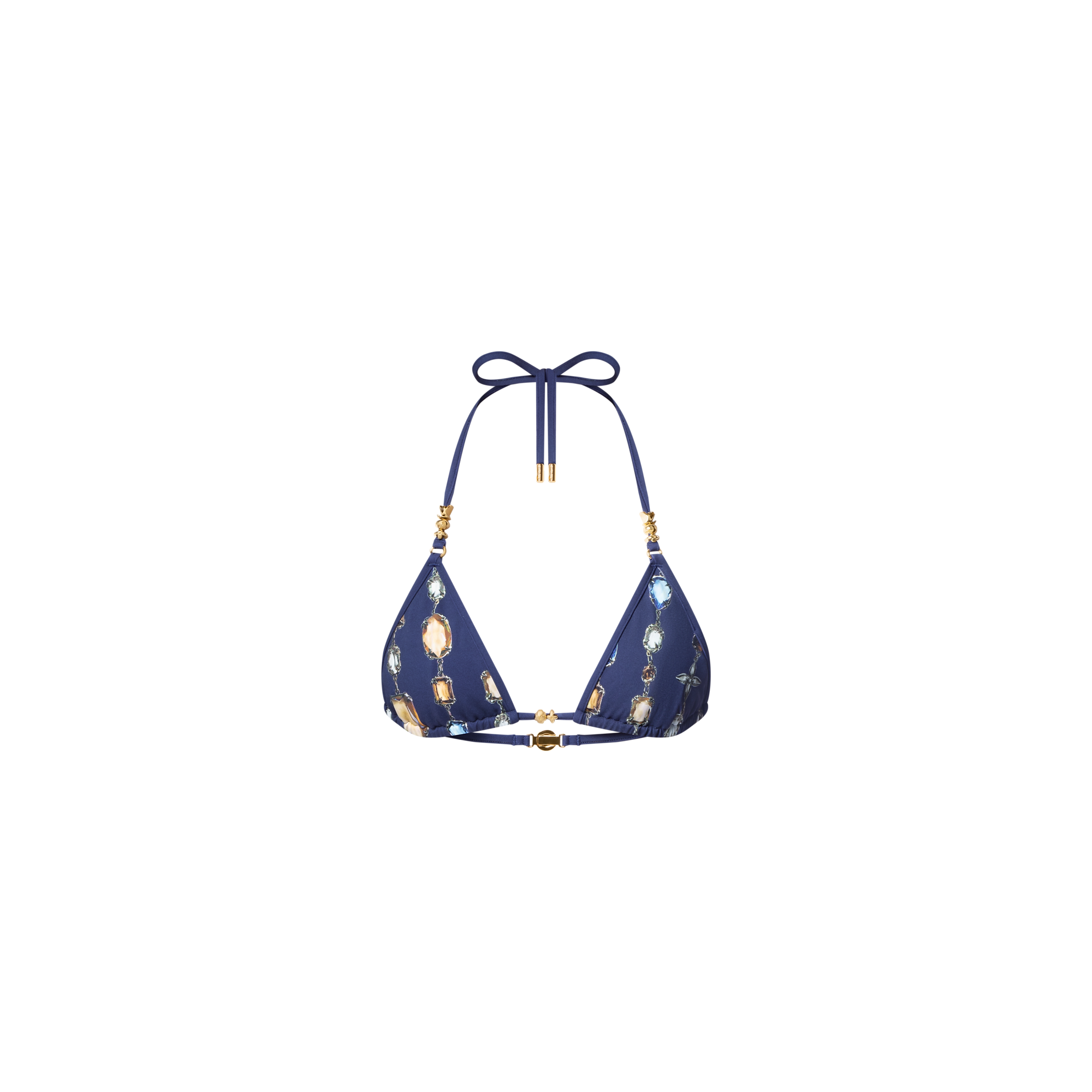 Necklace Print Bikini Top
