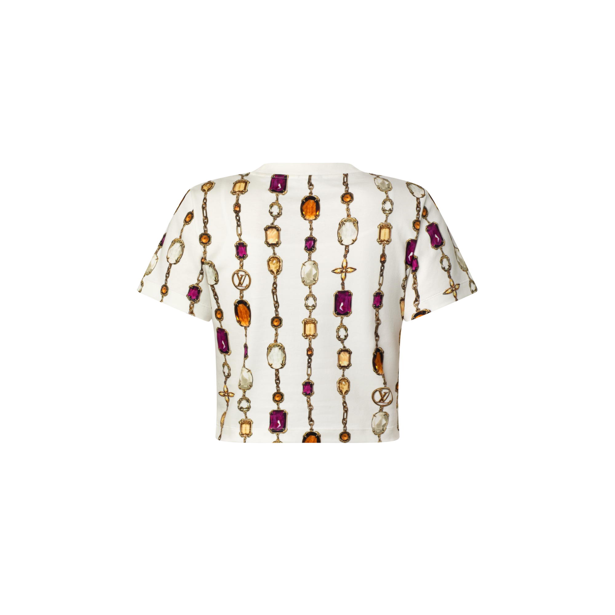  Ready-to-Wear Tops Necklace Print Crop Top | Louis Vuitton ® (Product zoom)