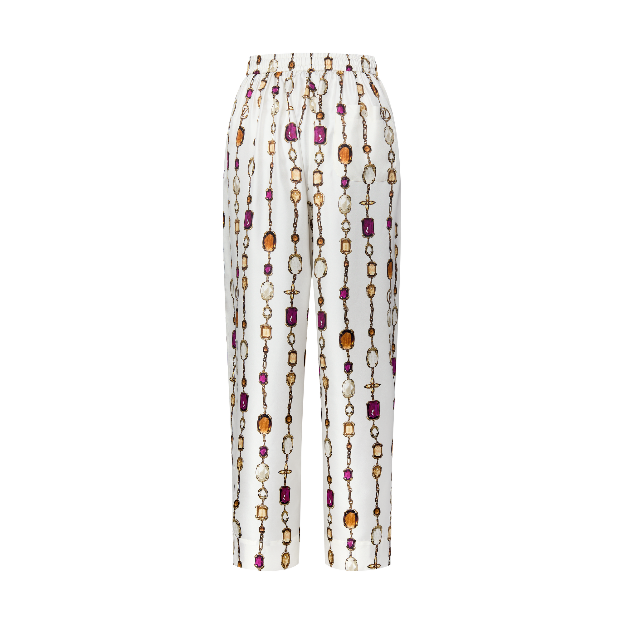  Ready-to-Wear Pants Necklace Print Pajama Pants | Louis Vuitton ® (Product zoom)