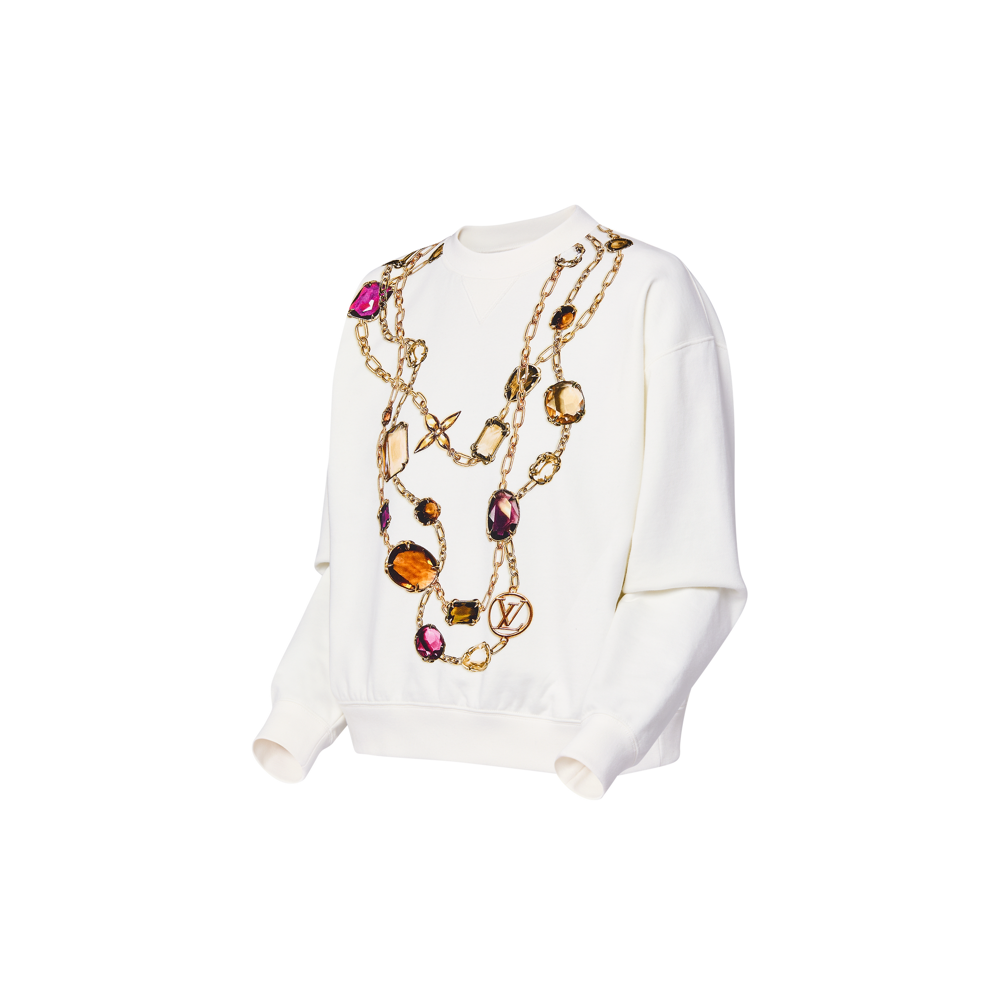 Necklace Print Sweater