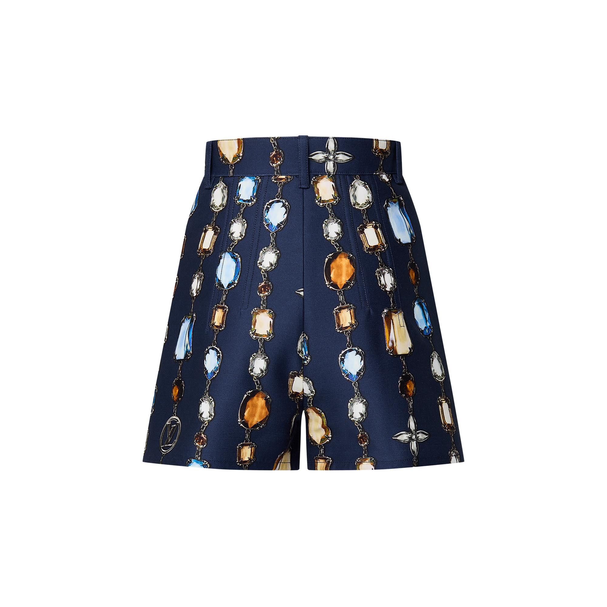 Necklace Print Tailored Shorts