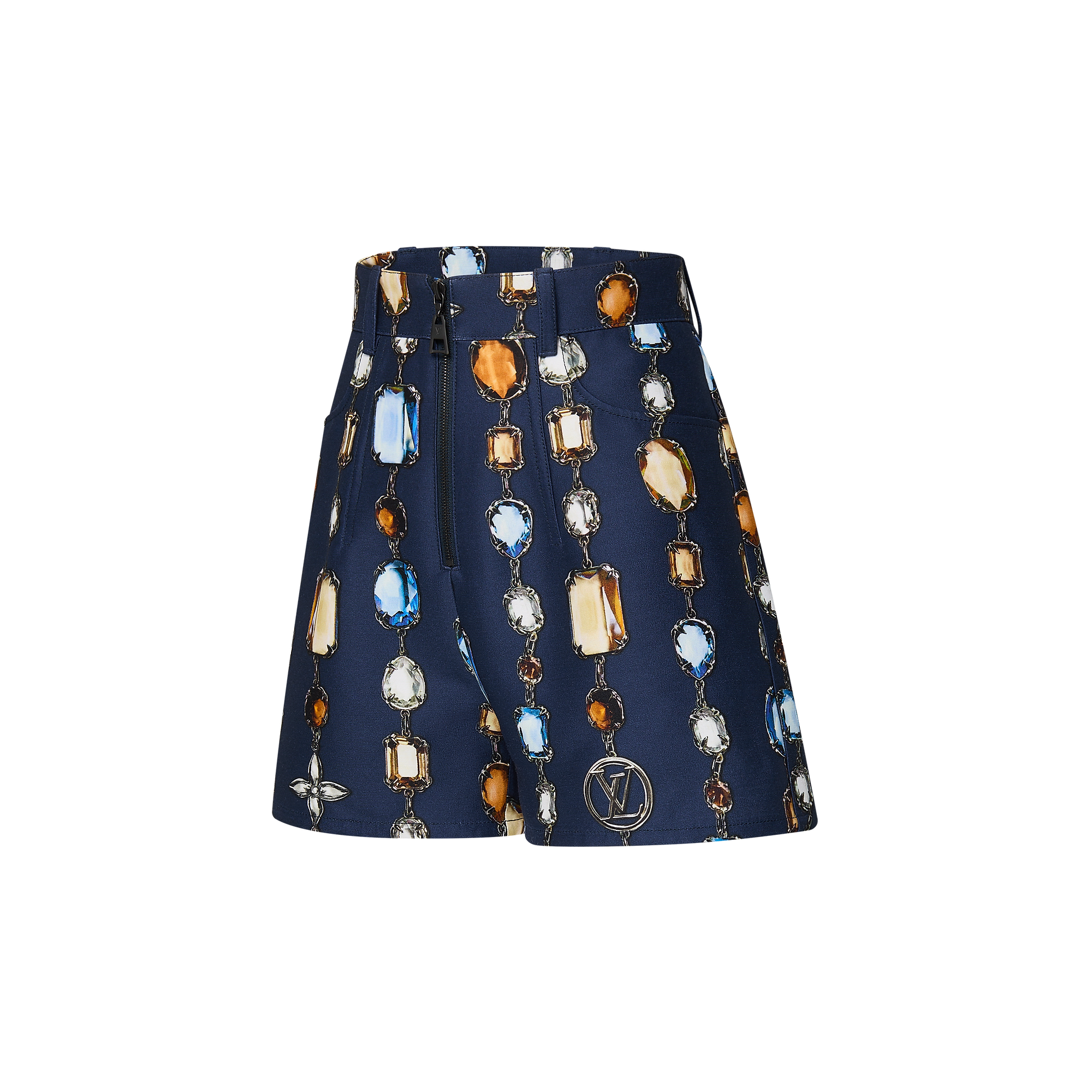 Necklace Print Tailored Shorts