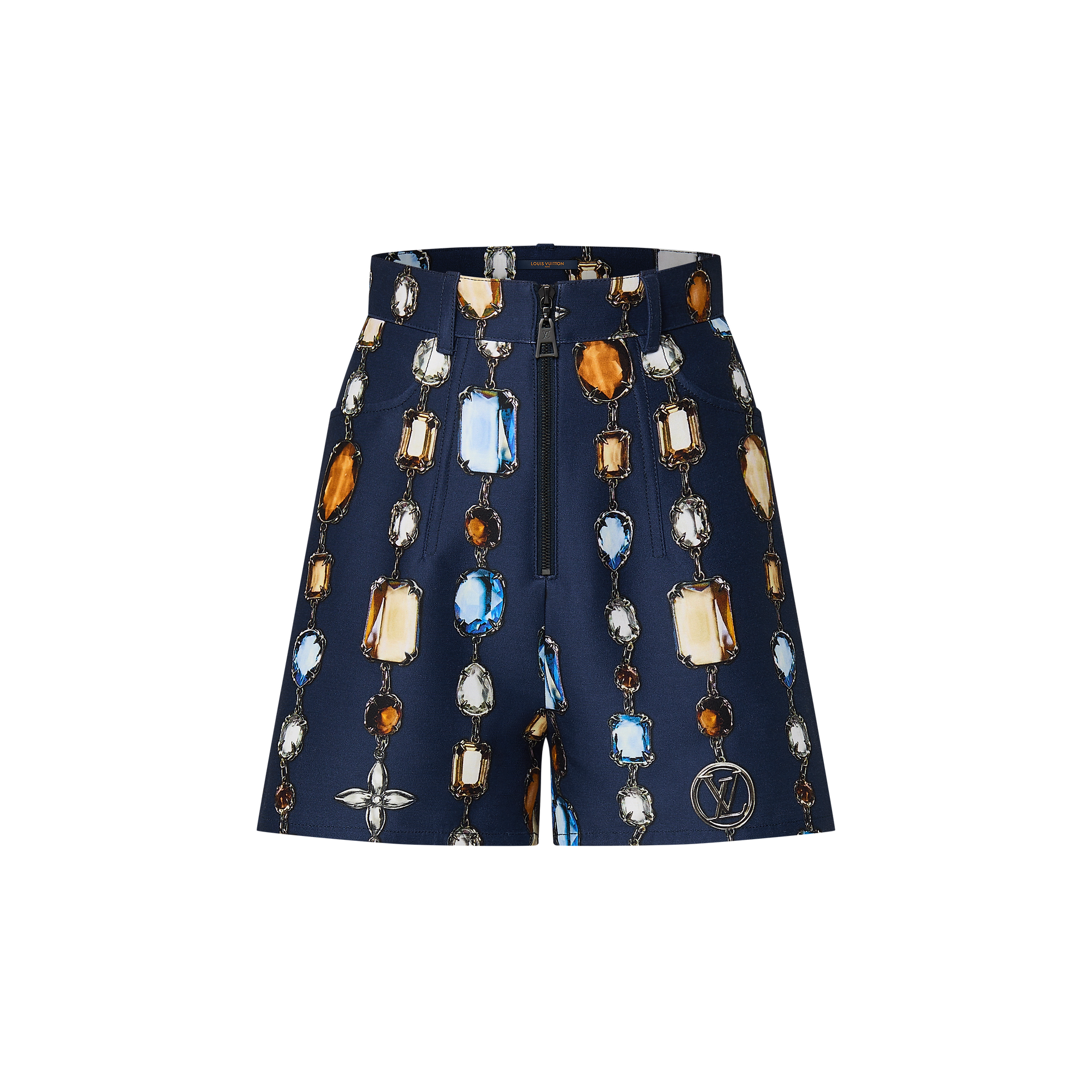 Necklace Print Tailored Shorts