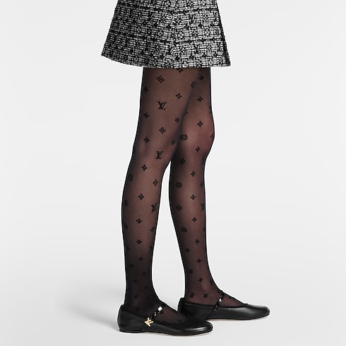 S00 Accessories Hats and Gloves Neo Monogram Takeover Tights | Louis Vuitton ® (Product zoom)
