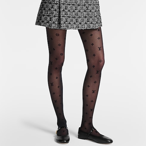 S00 Accessories Hats and Gloves Neo Monogram Takeover Tights | Louis Vuitton ® (Product zoom)