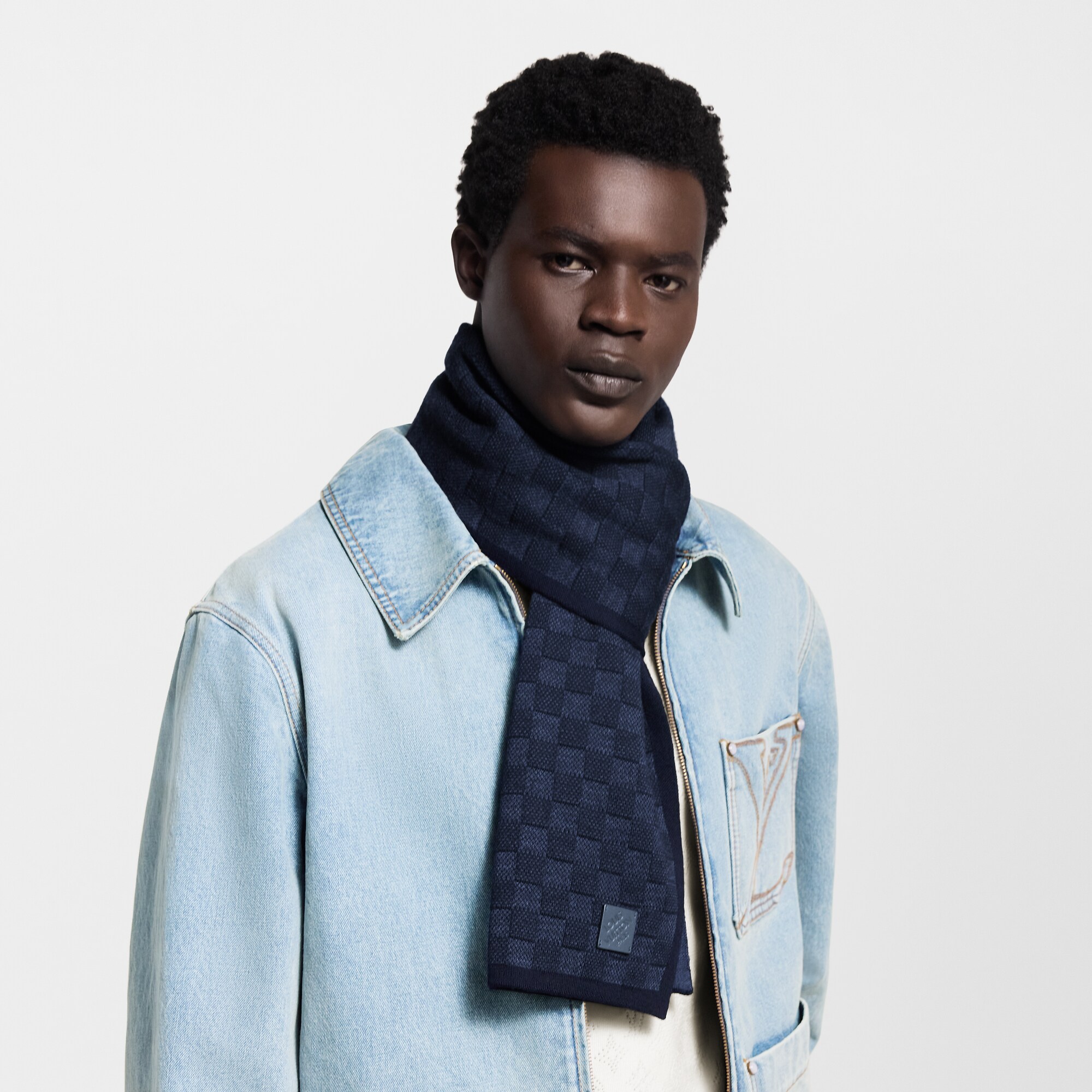 Néo Petit Damier Scarf