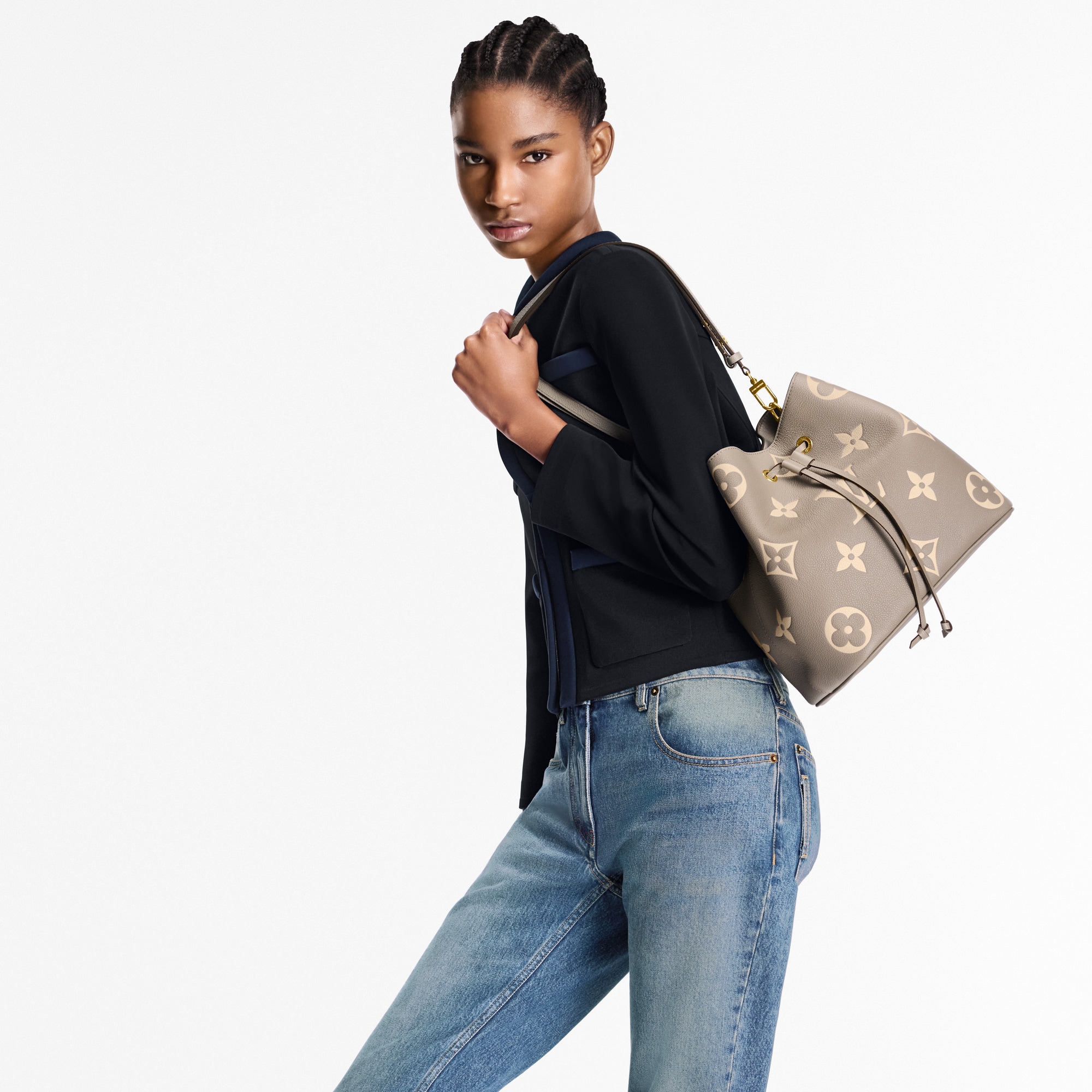 Bicolor Monogram Empreinte Leather Handbags All Handbags NéoNoé MM | Louis Vuitton ® (Product zoom)