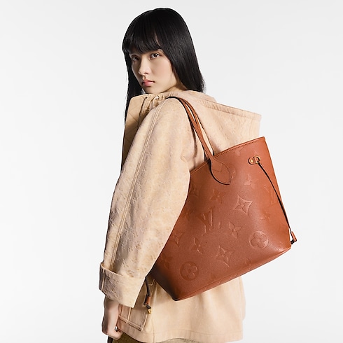 Monogram Empreinte Leather Handbags All Handbags Neverfull MM | Louis Vuitton ® (Product zoom)