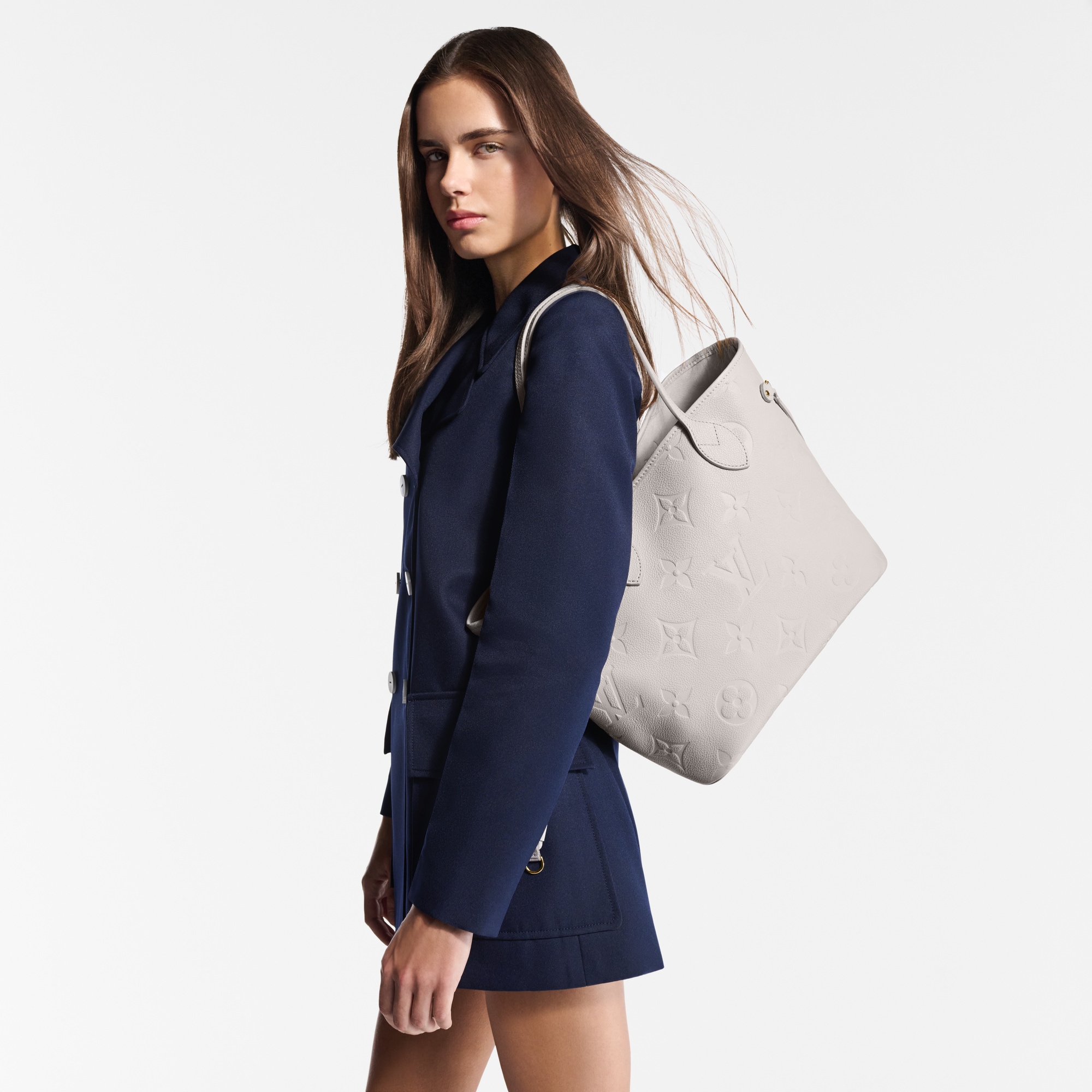 Monogram Empreinte Leather Handbags All Handbags Neverfull MM | Louis Vuitton ® (Product zoom)