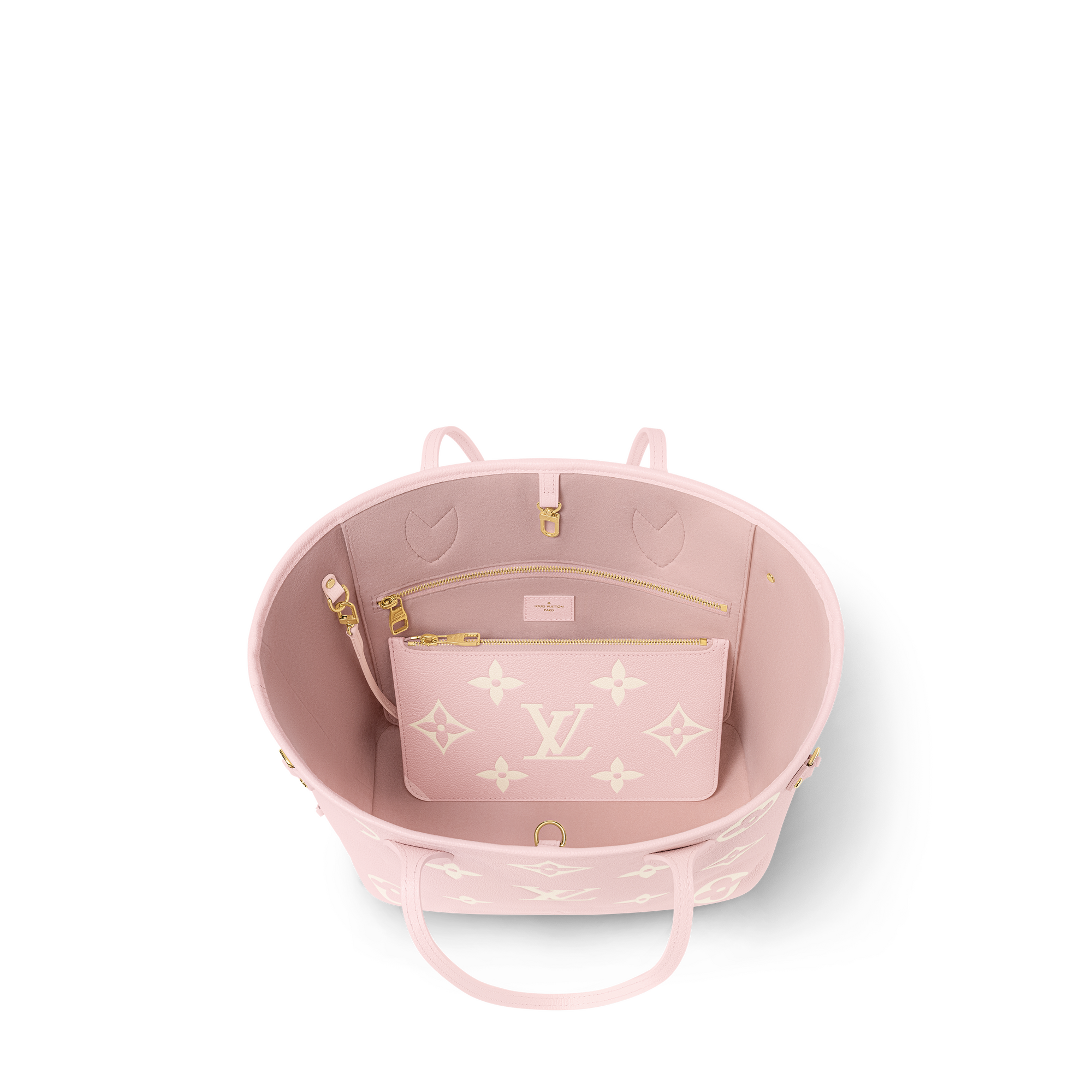 Lv Neverfull Pink Neverfull MM Mid Size Two Color Tote LOUIS VUITTON ®