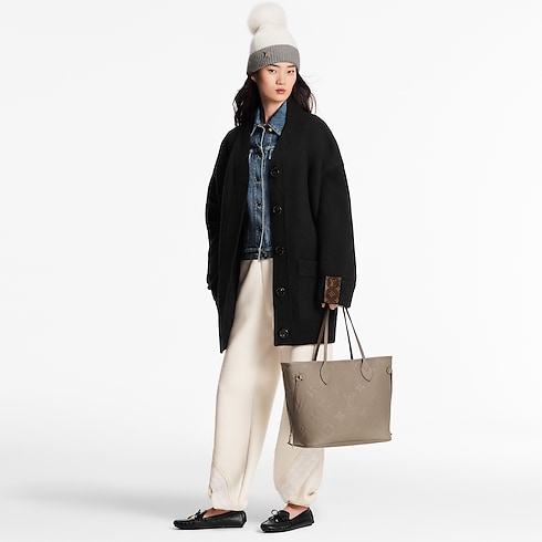 Monogram Empreinte Leather Handbags All Handbags Neverfull MM | Louis Vuitton ® (Product zoom)