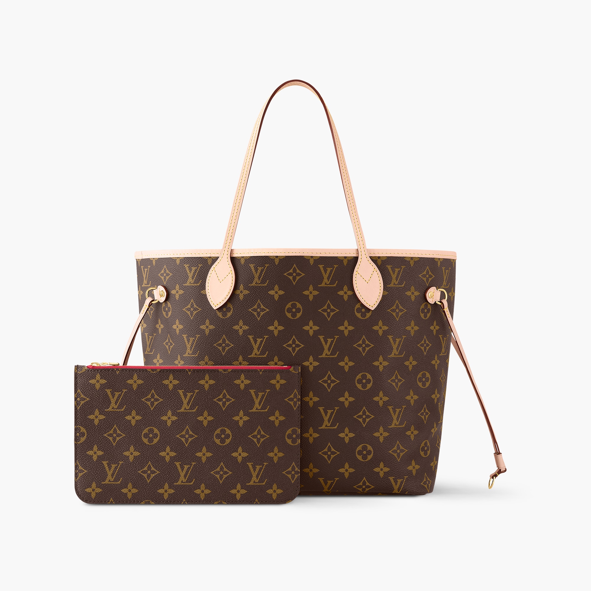 Neverfull MM Monogram Mid Size Cherry Red Tote LOUIS VUITTON ®