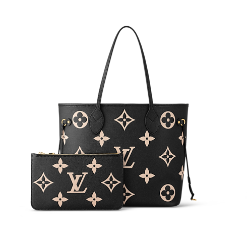Monogram Empreinte Leather Handbags All Handbags Neverfull MM | Louis Vuitton ® (Product zoom)
