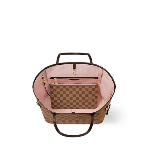Damier Ebene Handbags All Handbags Neverfull MM | Louis Vuitton ® (Product zoom)