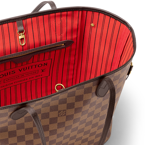 Damier Ebene Handbags All Handbags Neverfull MM | Louis Vuitton ® (Product zoom)