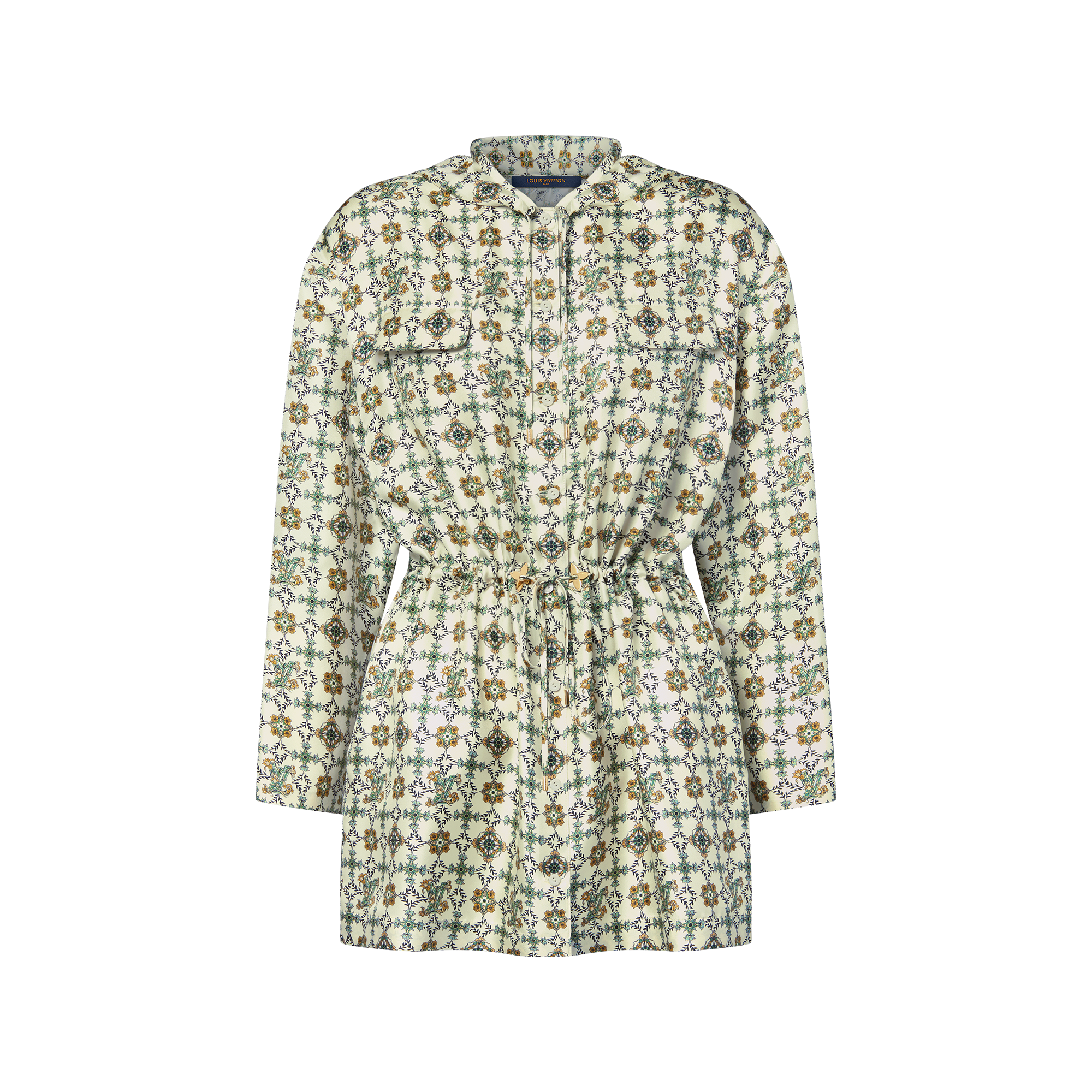 green emerald velvet dress Louis Vuitton Green Shirt Dress main image 0