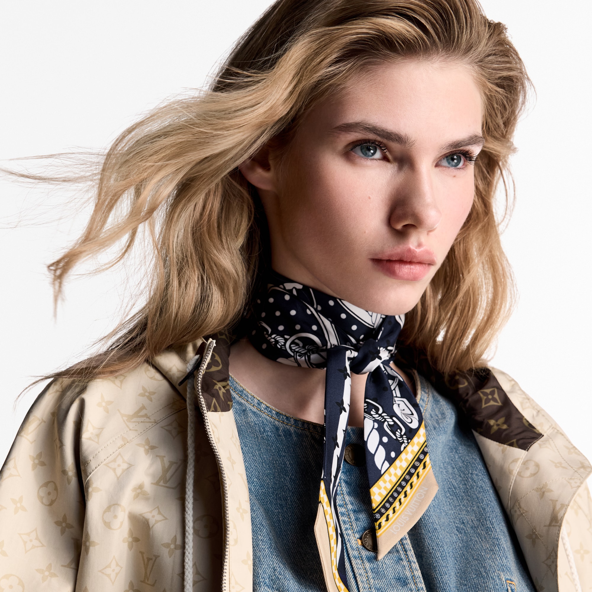 S00 Accessories Silk Squares and Bandeaus  Ocean Bandana BB Bandeau | Louis Vuitton ® (Product zoom)