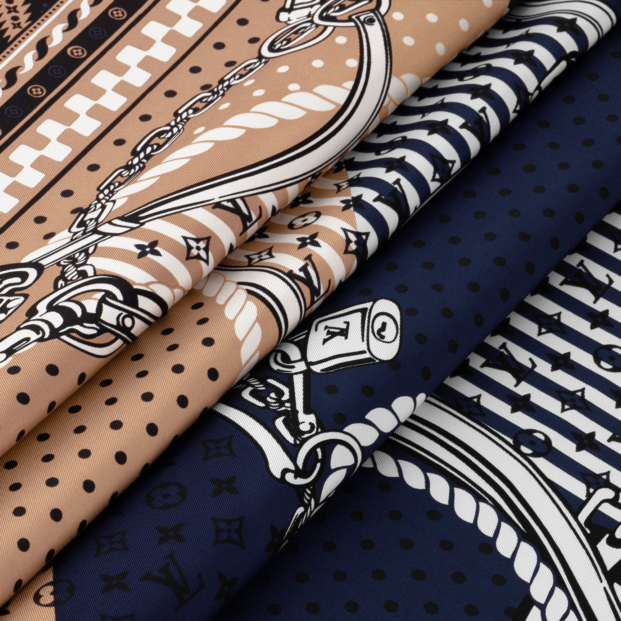 S00 Accessories Silk Squares and Bandeaus  Ocean Bandana Square 90 | Louis Vuitton ® (Product zoom)