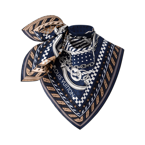 S00 Accessories Silk Squares and Bandeaus Ocean Bandana Square 90 | Louis Vuitton ® (Product zoom)