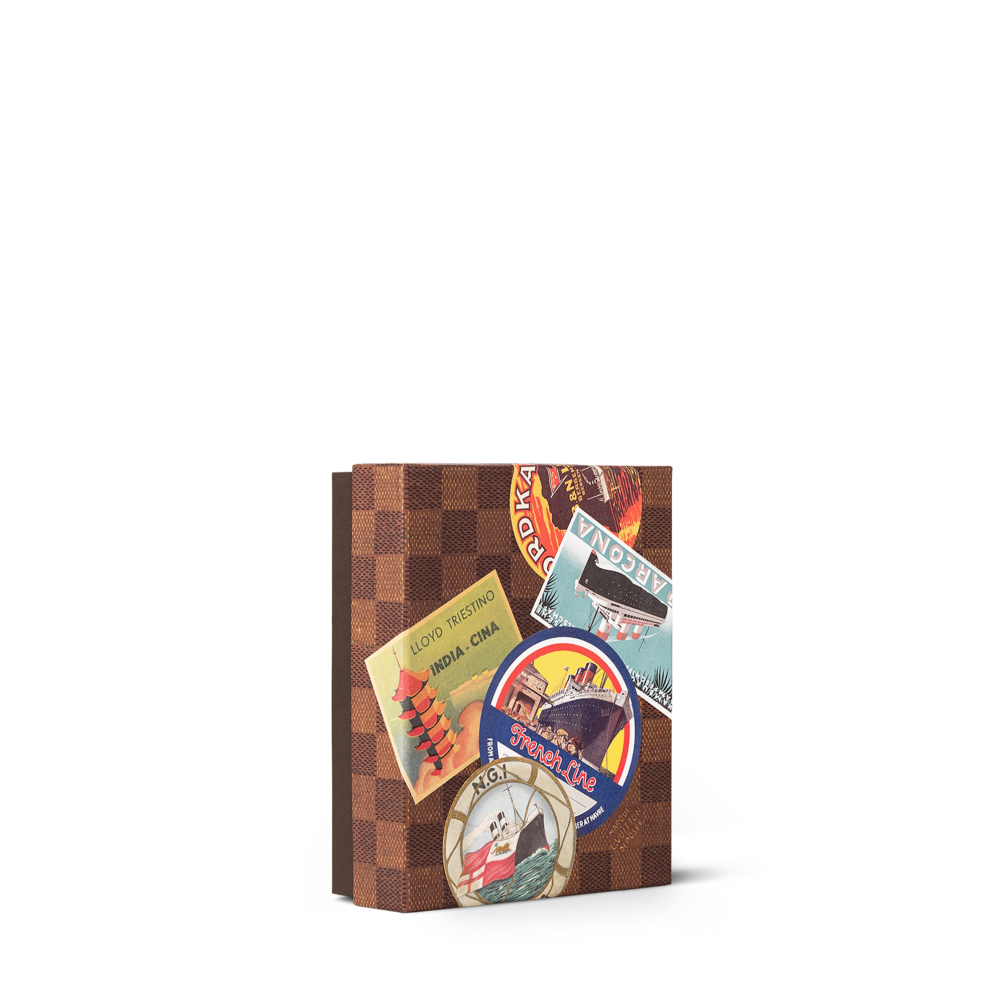 Ocean Liners Labels Postcard Box