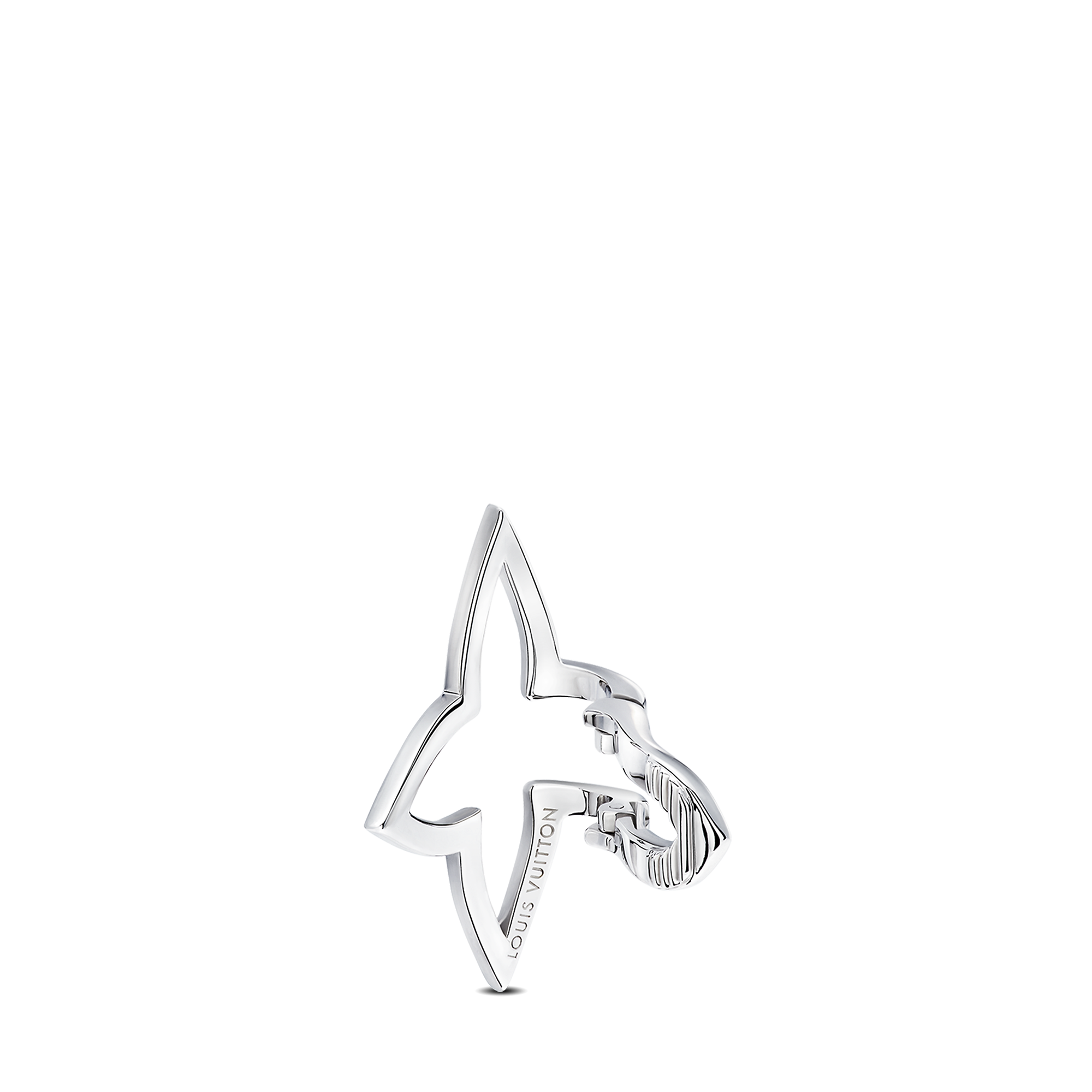Ombre Blossom Earcuff, White Gold and Diamonds