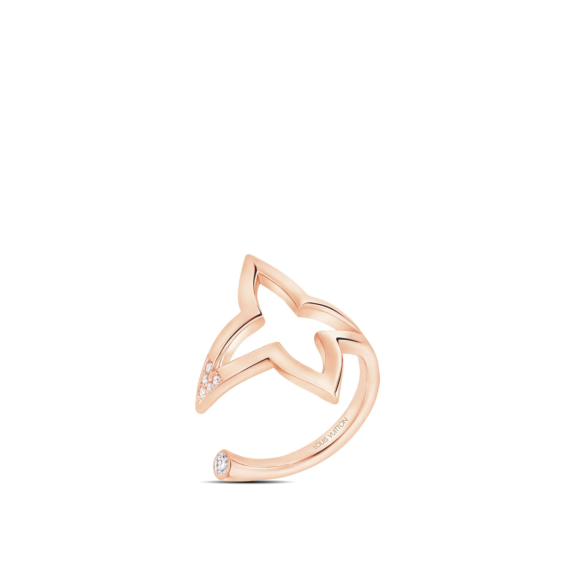  Categories Rings Ombre Blossom Open Ring, Pink Gold and Diamonds | Louis Vuitton ® (Product zoom)