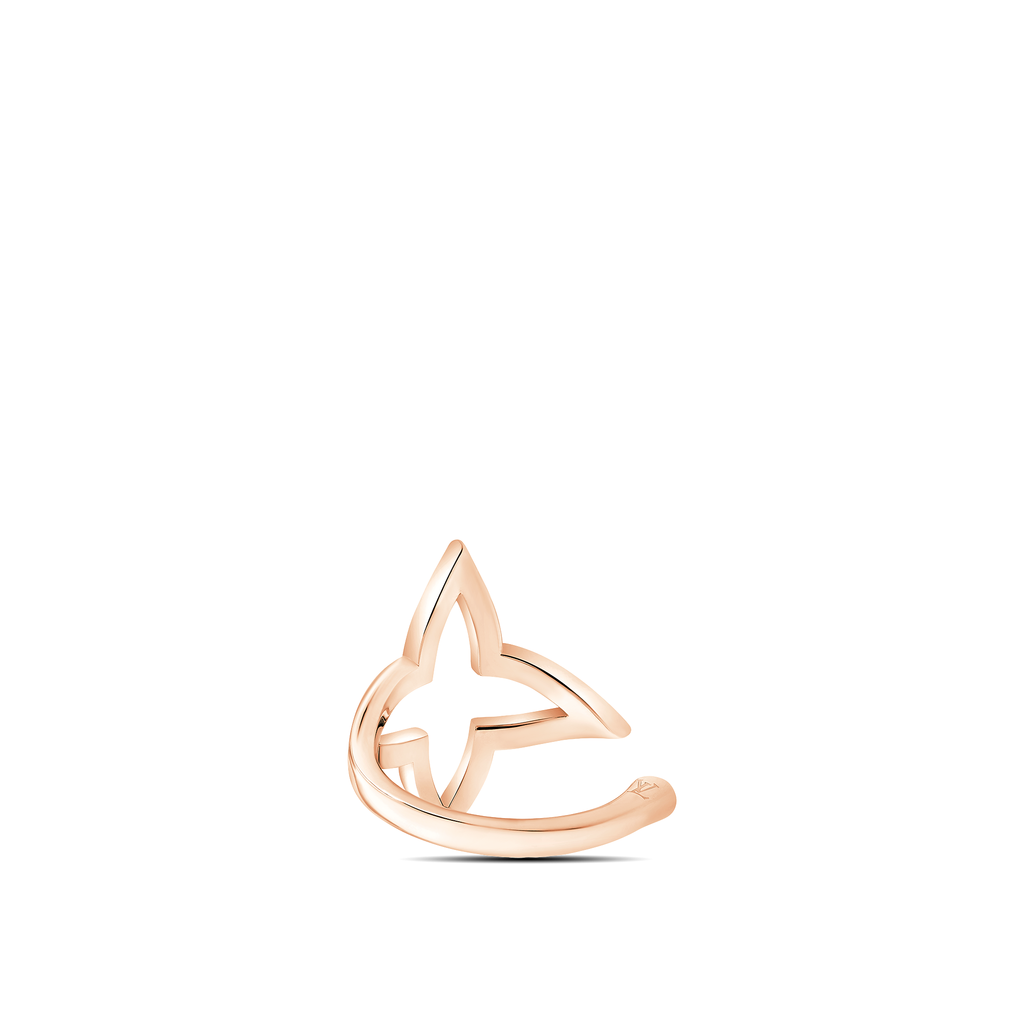 Ombre Blossom Open Ring, Pink Gold and Diamonds